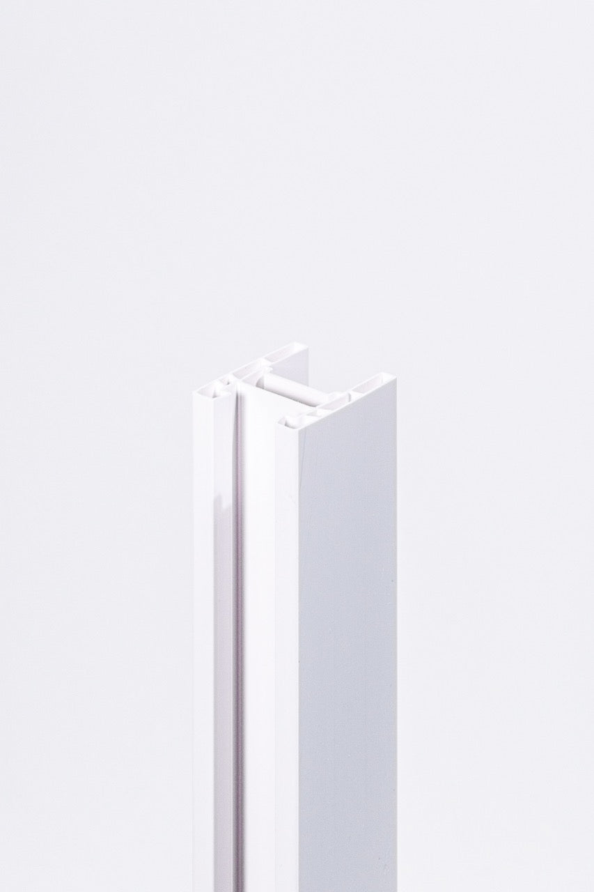 Balci Adam vouwdeur zijrail onderdeel | zijprofiel voor vouwdeuren | montage rail | Balci Adam onderdelen | vouwdeur zijrail wit of zwart | vouwdeur profiel | Balci accessoires