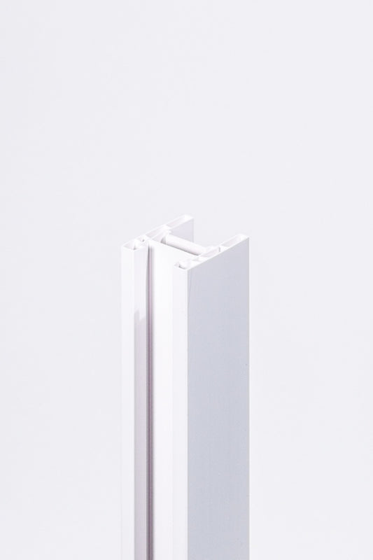 Balci Adam vouwdeur zijrail onderdeel | zijprofiel voor vouwdeuren | montage rail | Balci Adam onderdelen | vouwdeur zijrail wit of zwart | vouwdeur profiel | Balci accessoires